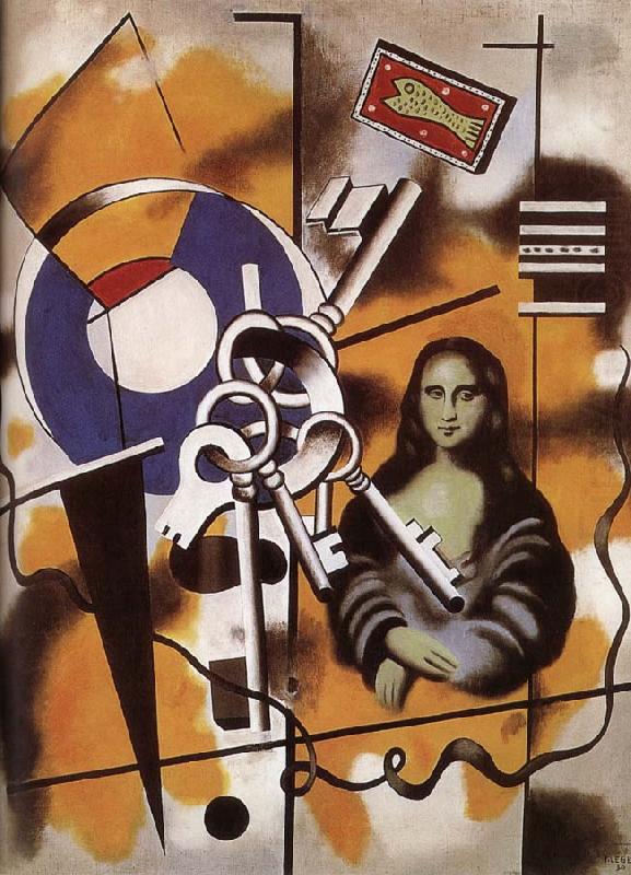 Fernard Leger Mona Lisa and key china oil painting image